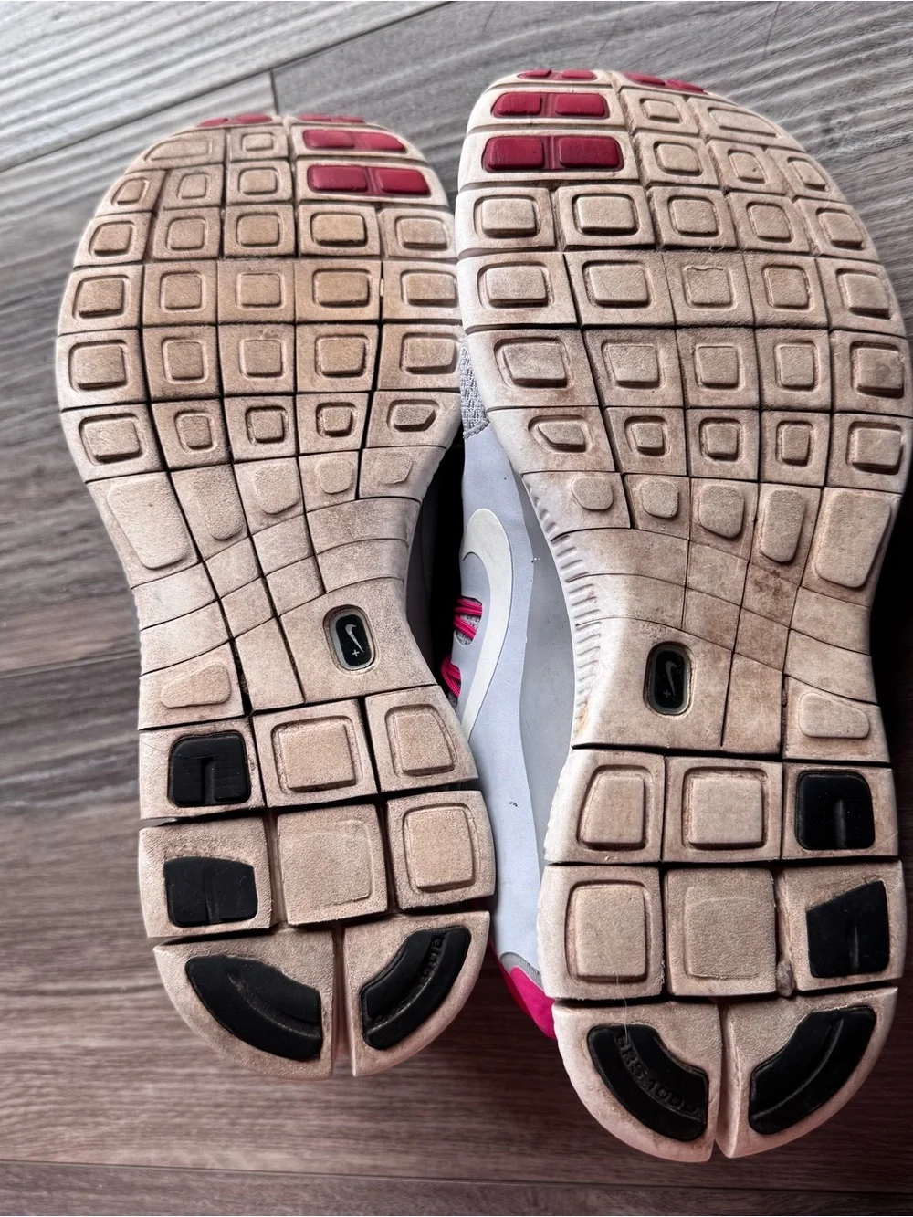Nike Women’s Gray and Hot Pink Athletic Running Sneakers